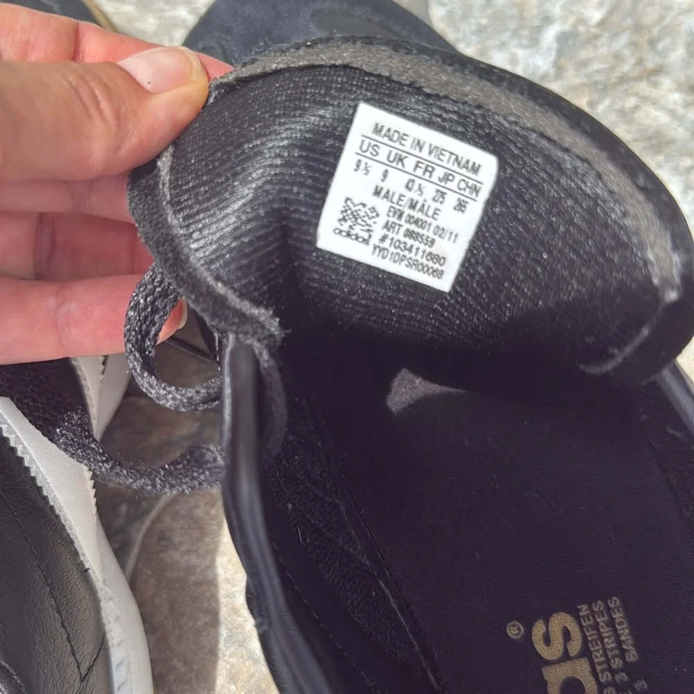 Adidas Samba Decon Core Black Cloud White Men's Size 9.5 - Picture 9 of 9